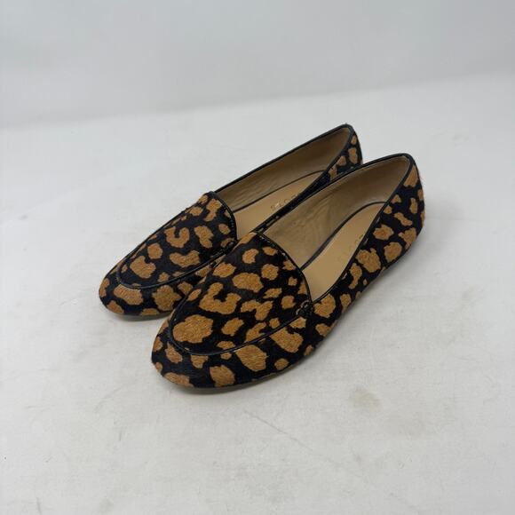 Talbots Leopard Print Leather Slip-On Loafers Brown Black Round Toe Size 7M - Picture 12 of 12